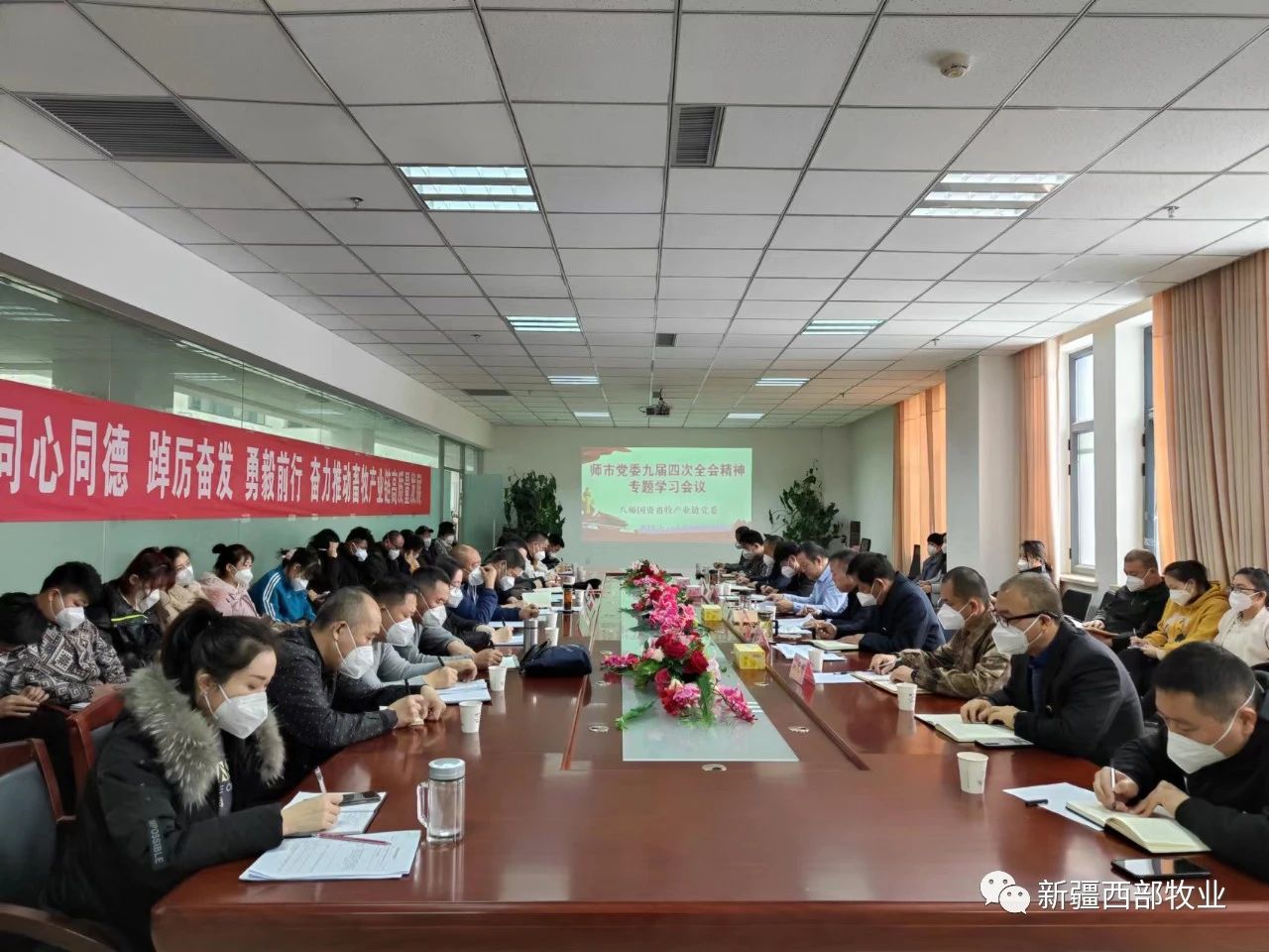 bob手机网页版登录入口畜牧产业链党委召开师市党委九届四次全会精神专题学习会议